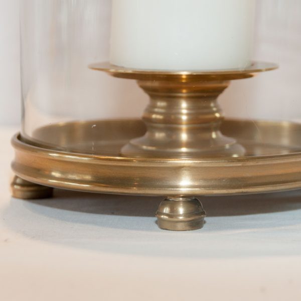 Gosford Brass Cylinder Hurricane Lamp