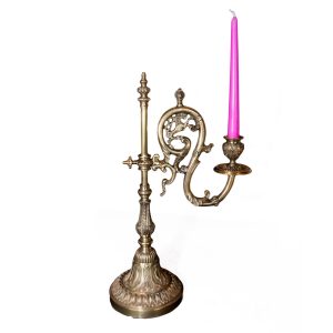 Ornate Adjustable Brass Candlestick