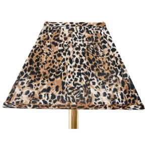 Bodium Knife Pleated Square Leopard Lampshade