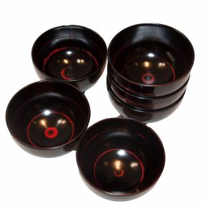 Set of Six Laquered Bowls