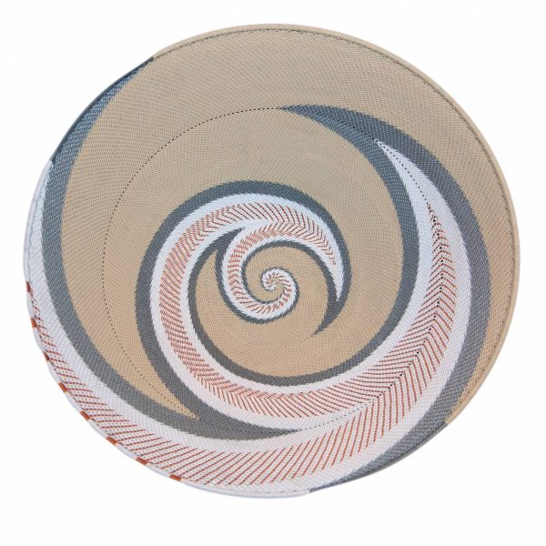 Moonshadow Ex-Large Round Handwoven Telephone Wire Platter